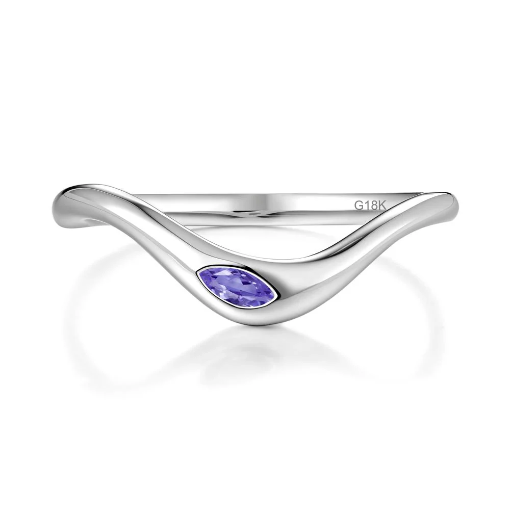 Tanzanite Flow Stackable Nesting Ring - Image 6
