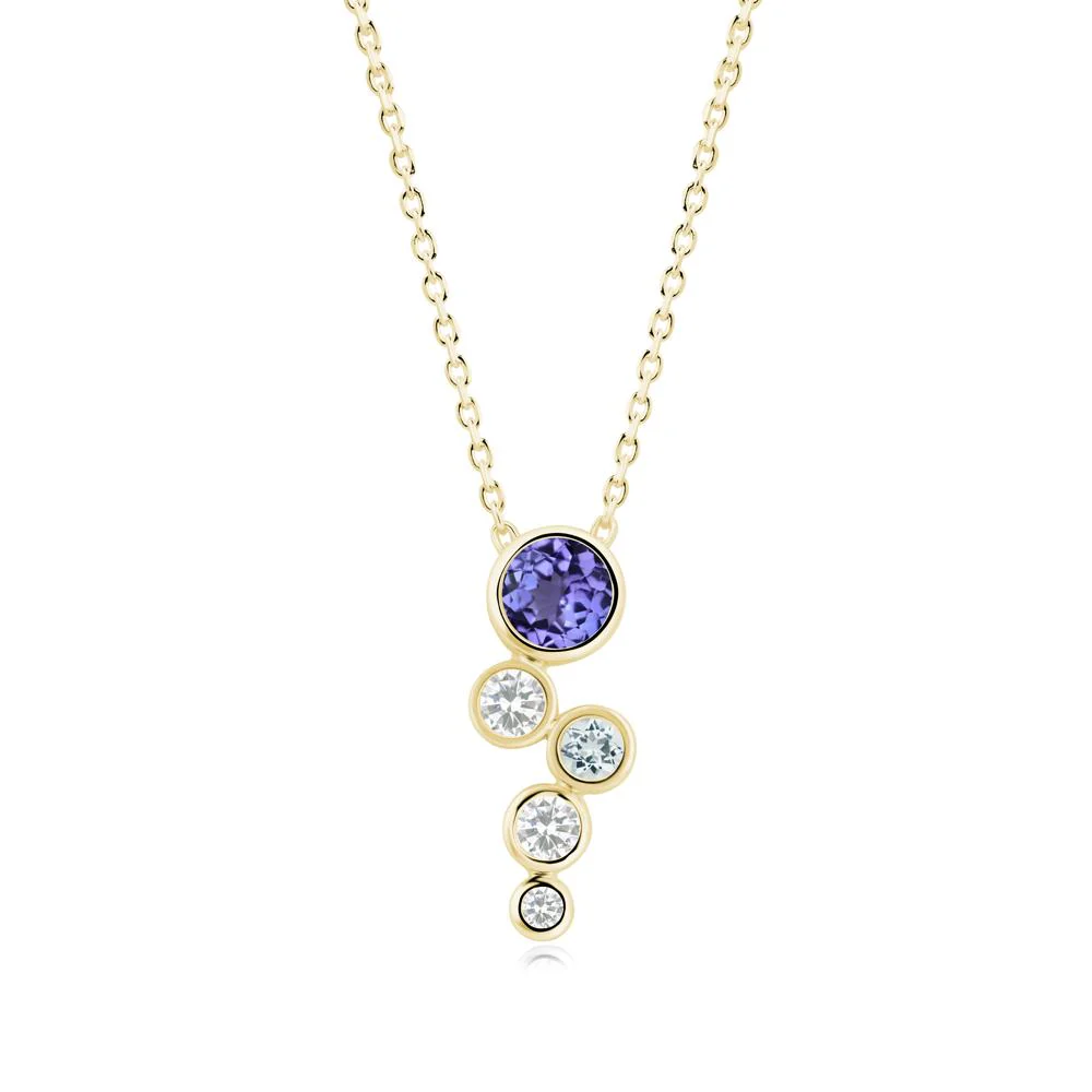 Tanzanite Graduated Drop Pendant - Image 3