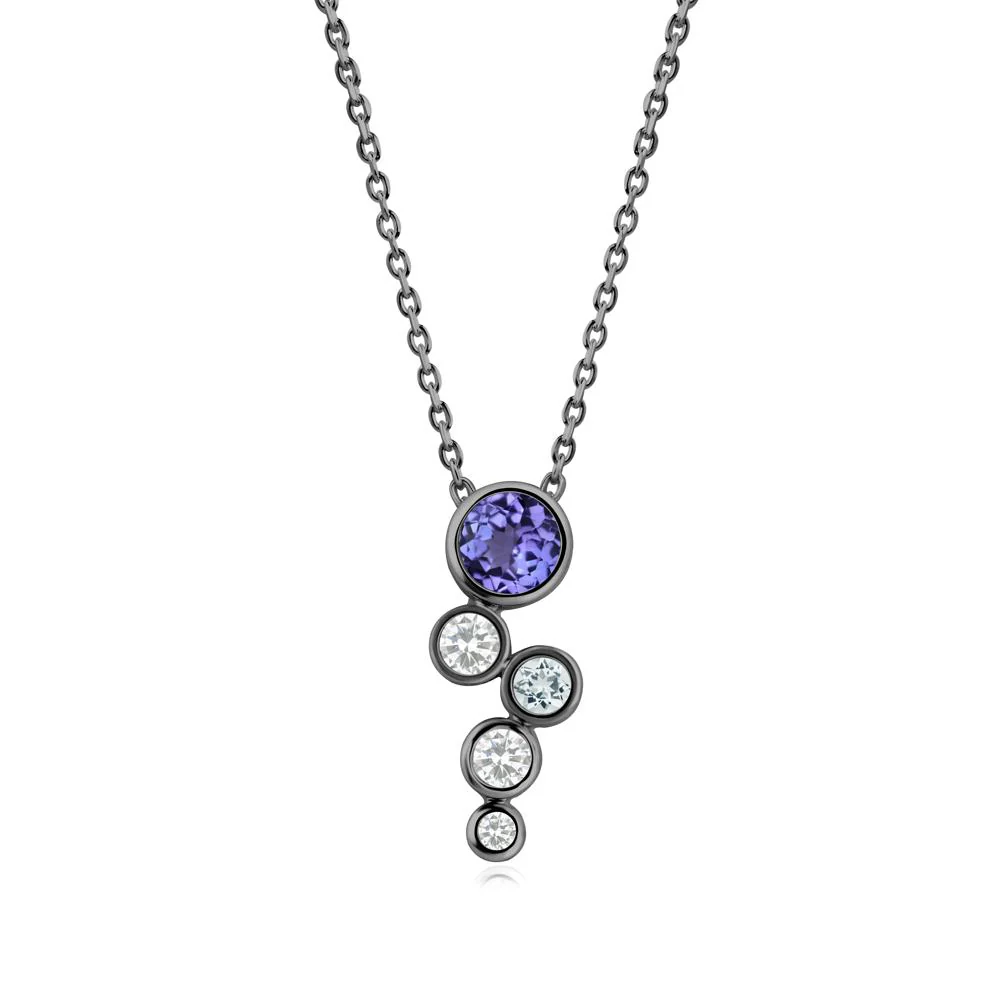 Tanzanite Graduated Drop Pendant - Image 4