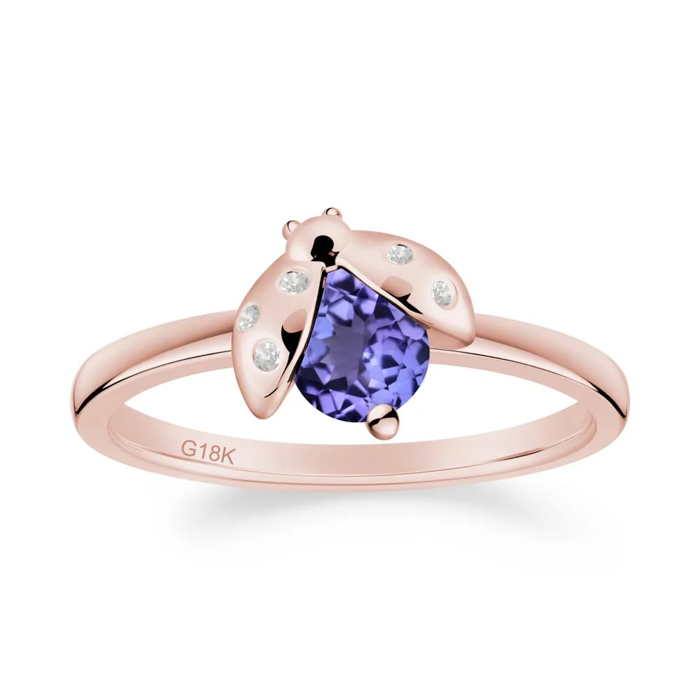 Tanzanite Ladybug Ring - Image 4