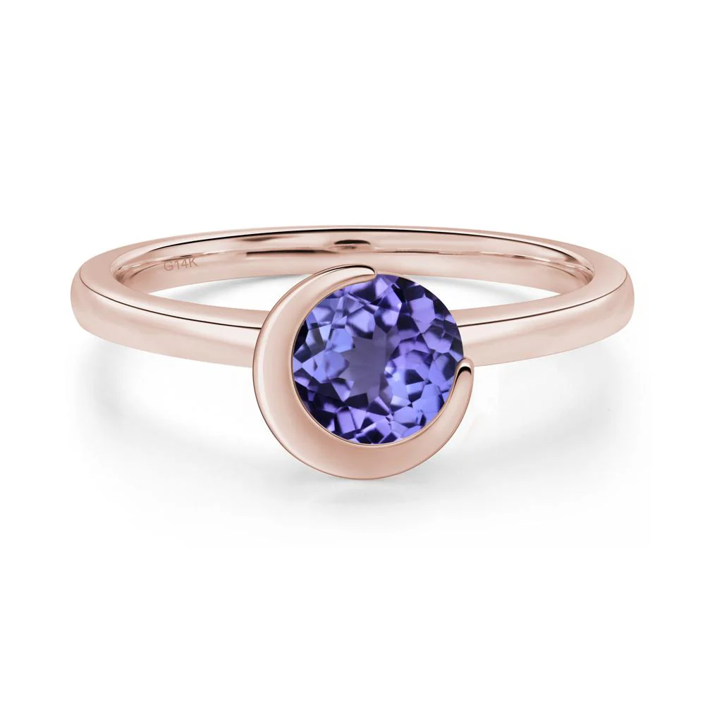 Tanzanite Moon Engagement Ring - Image 4