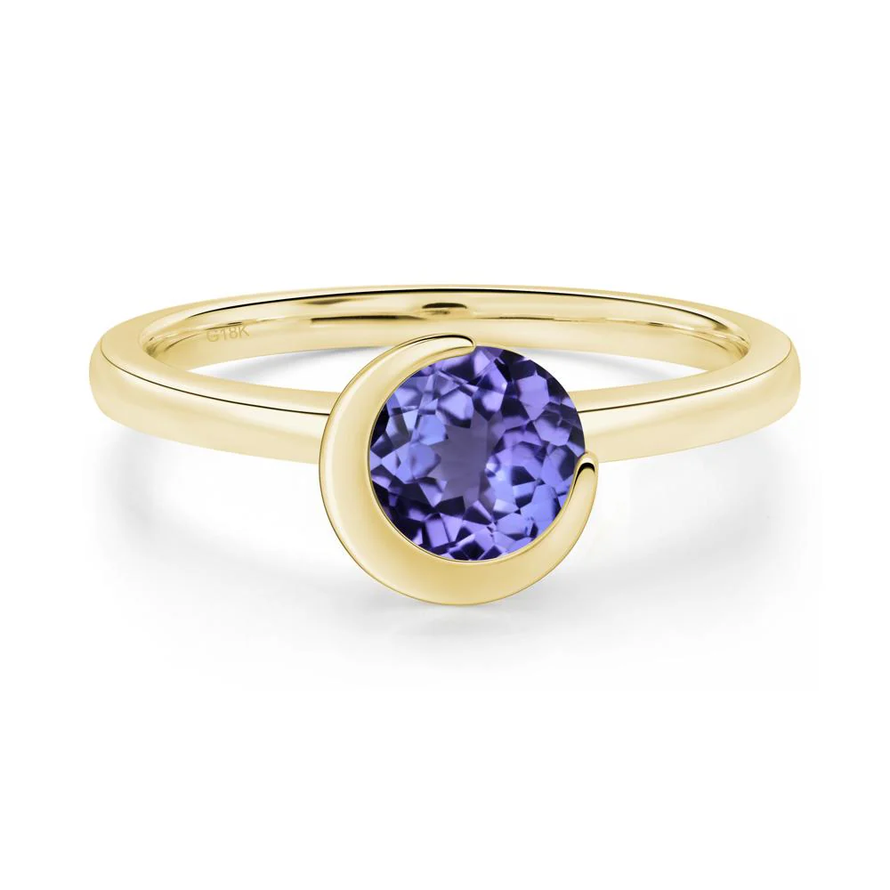Tanzanite Moon Engagement Ring - Image 5