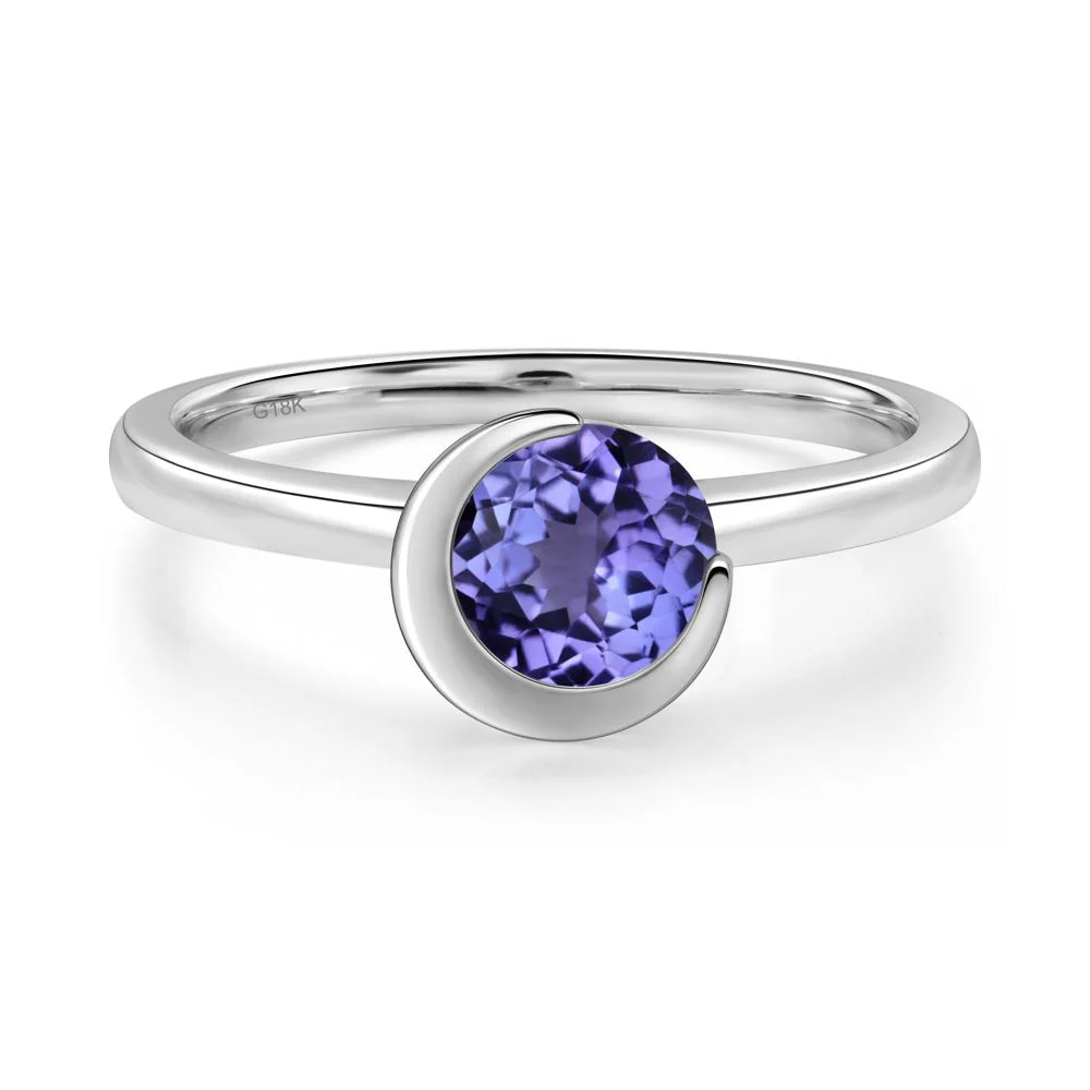 Tanzanite Moon Engagement Ring - Image 7