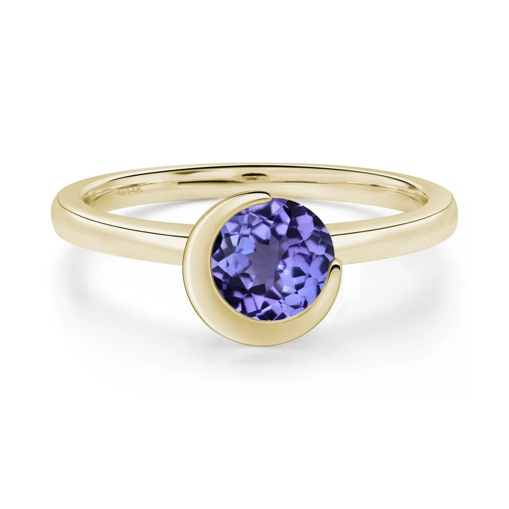 Tanzanite Moon Engagement Ring - Image 9