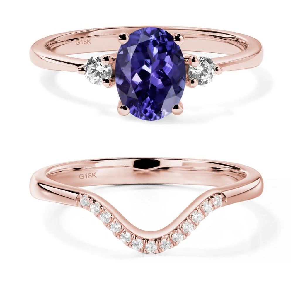 Trilogy Oval Tanzanite Ring - Image 17