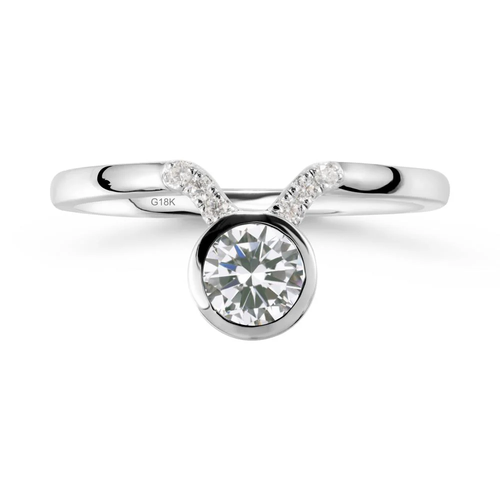 Taurus Zodiac Cubic Zirconia Ring - Image 6