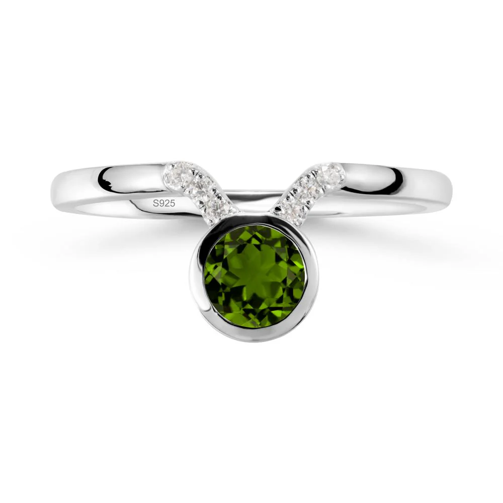 Taurus Zodiac Diopside Ring - Image 9
