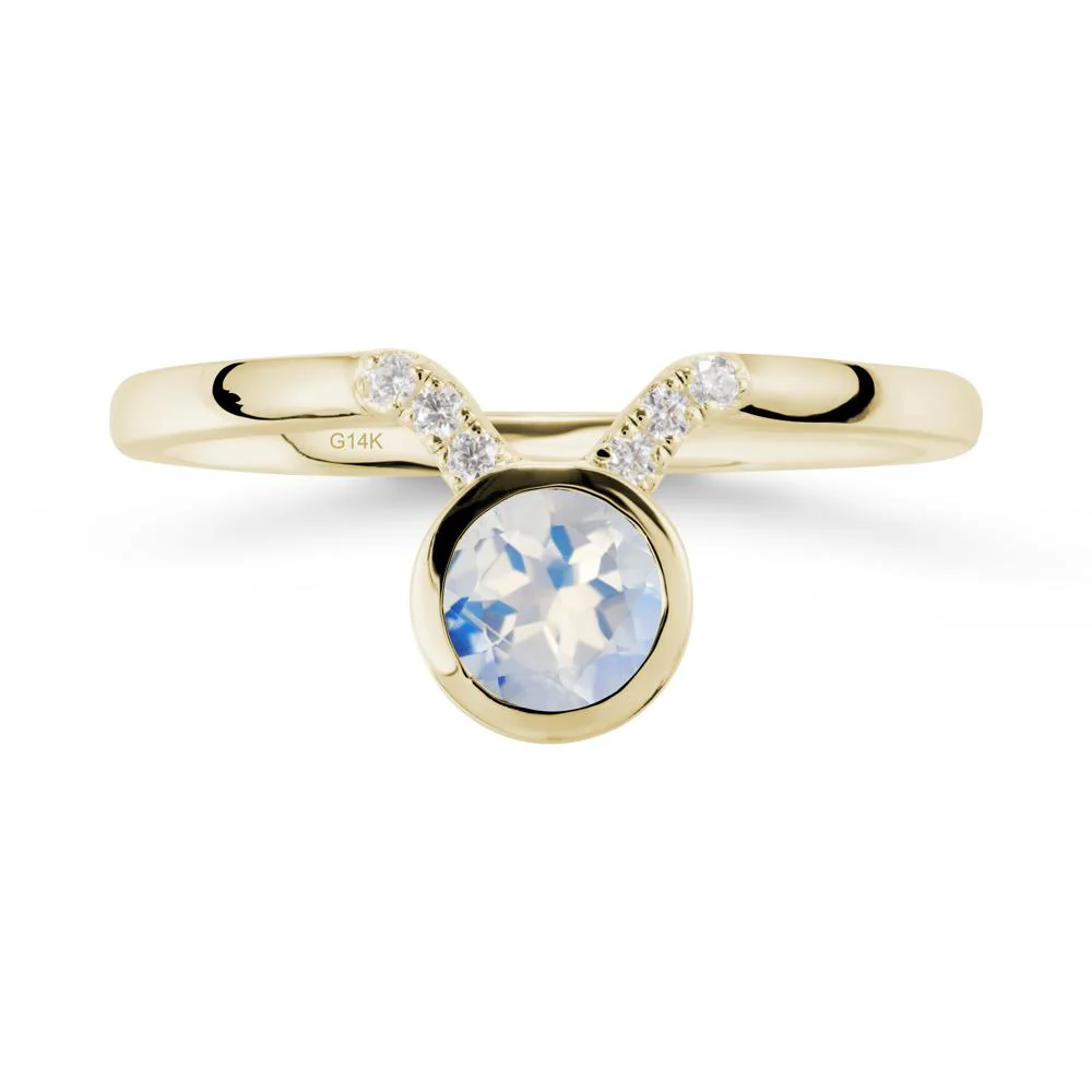 Taurus Zodiac Moonstone Ring - Image 3