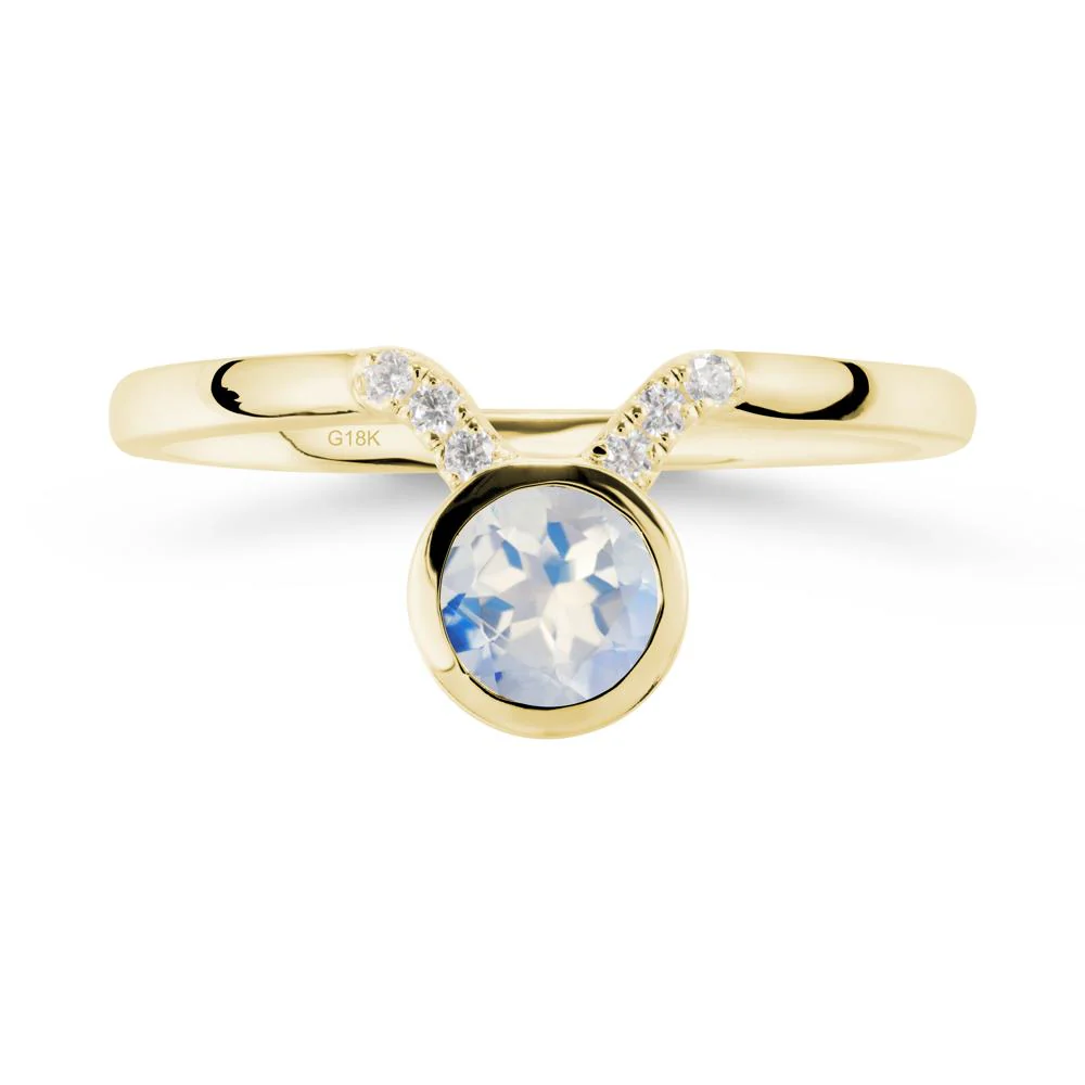 Taurus Zodiac Moonstone Ring - Image 6