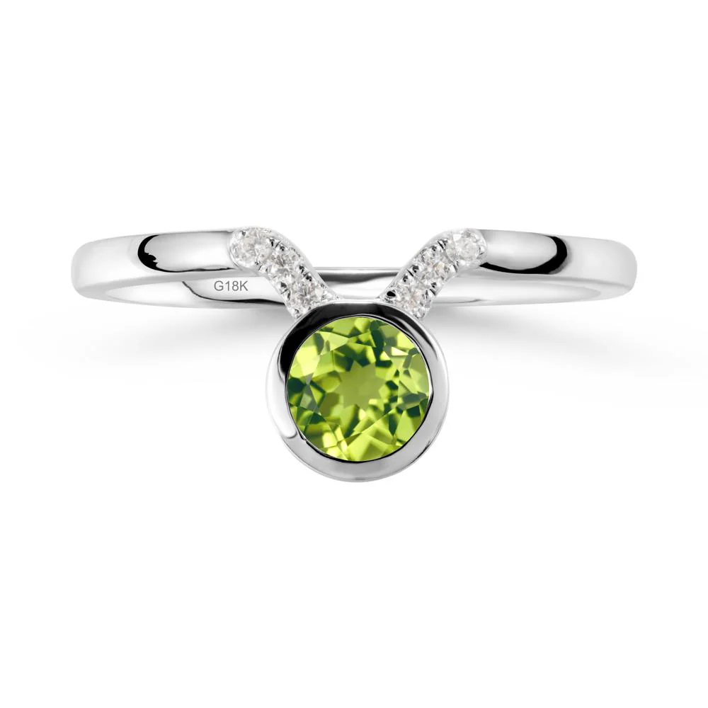 Taurus Zodiac Peridot Ring - Image 5