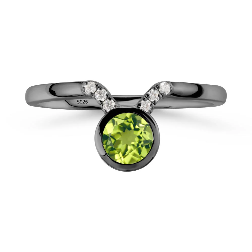 Taurus Zodiac Peridot Ring - Image 7