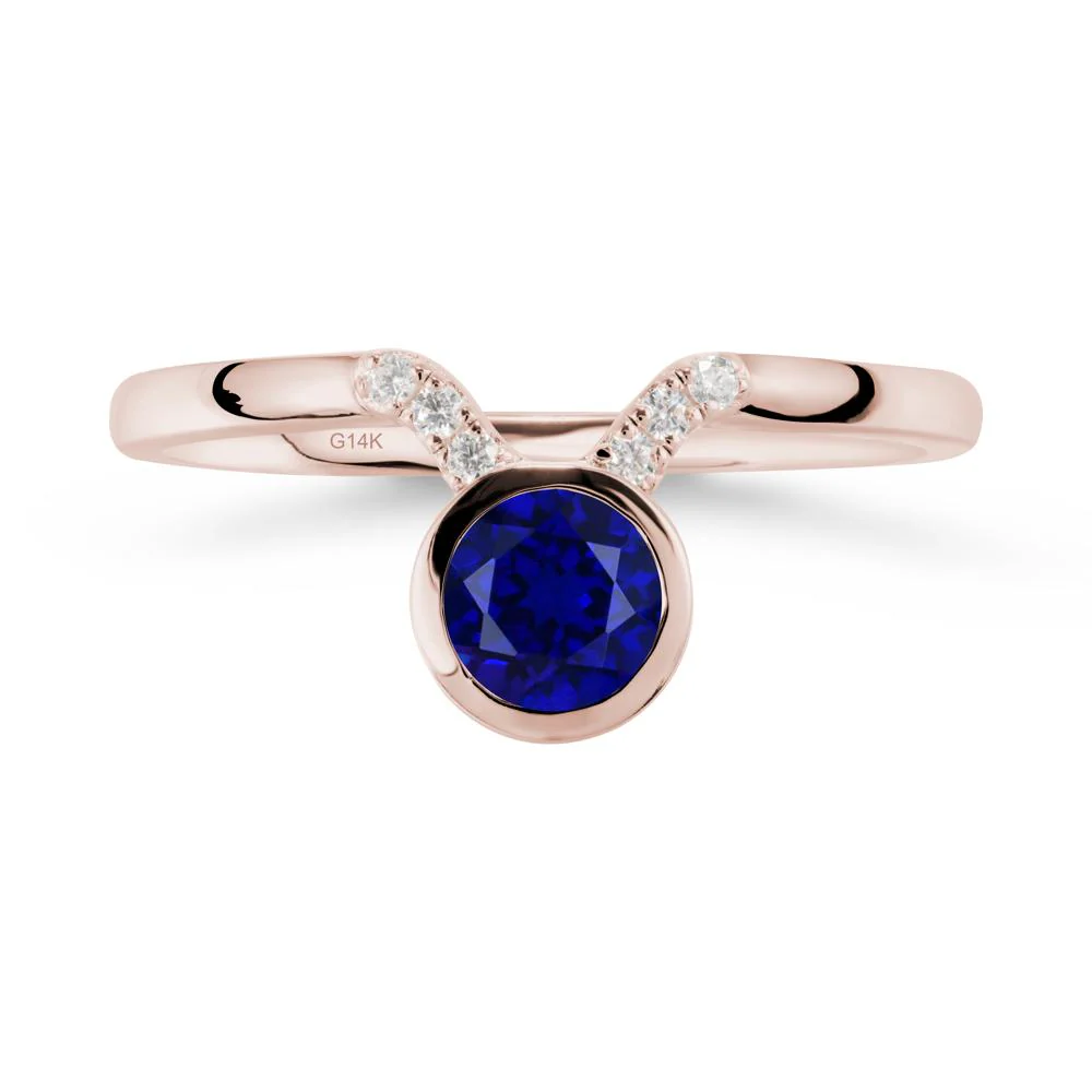 Taurus Zodiac Sapphire Ring - Image 2