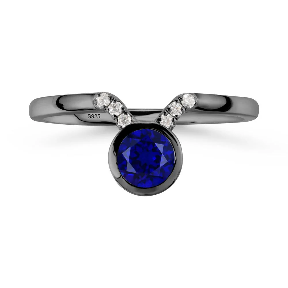 Taurus Zodiac Sapphire Ring - Image 7