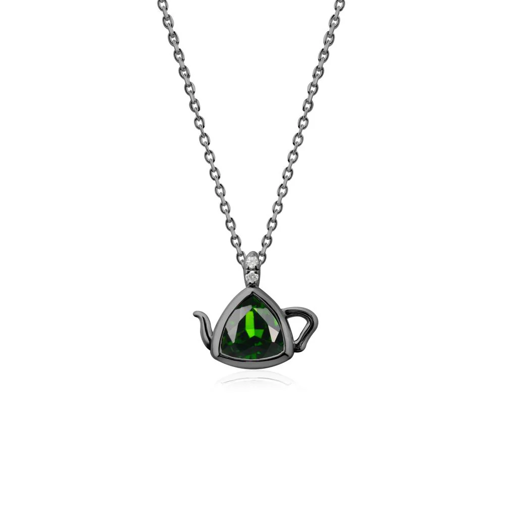 Teapot Inspired Diopside Necklace - Image 7