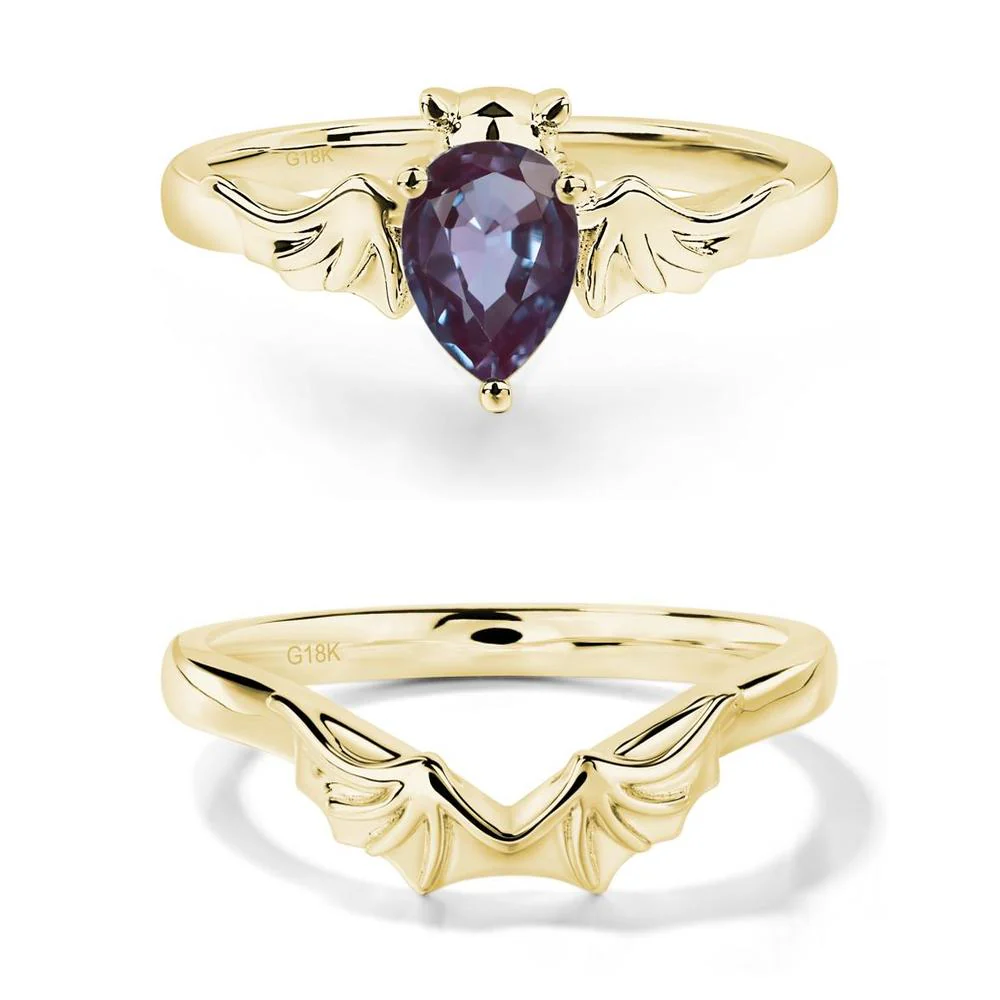 Alexandrite Bat Engagement Ring - Image 21