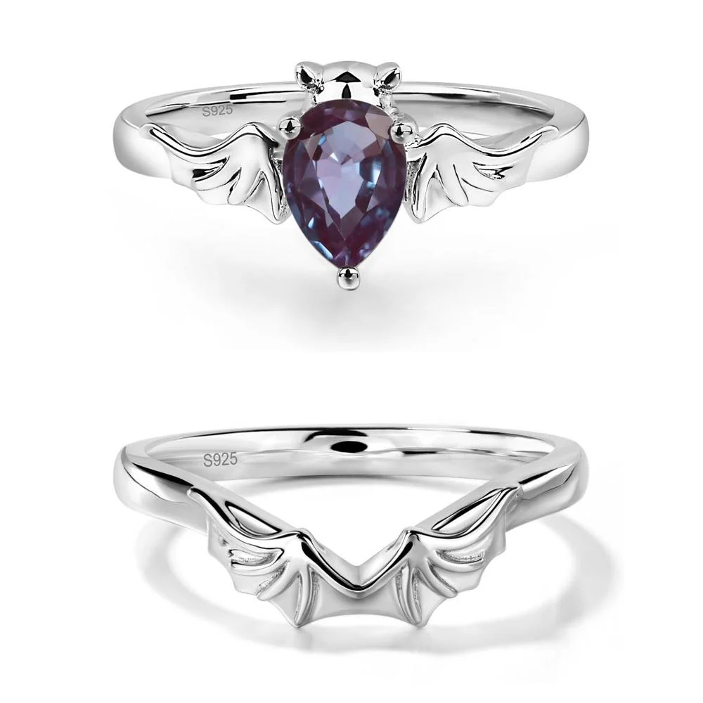Alexandrite Bat Engagement Ring - Image 27