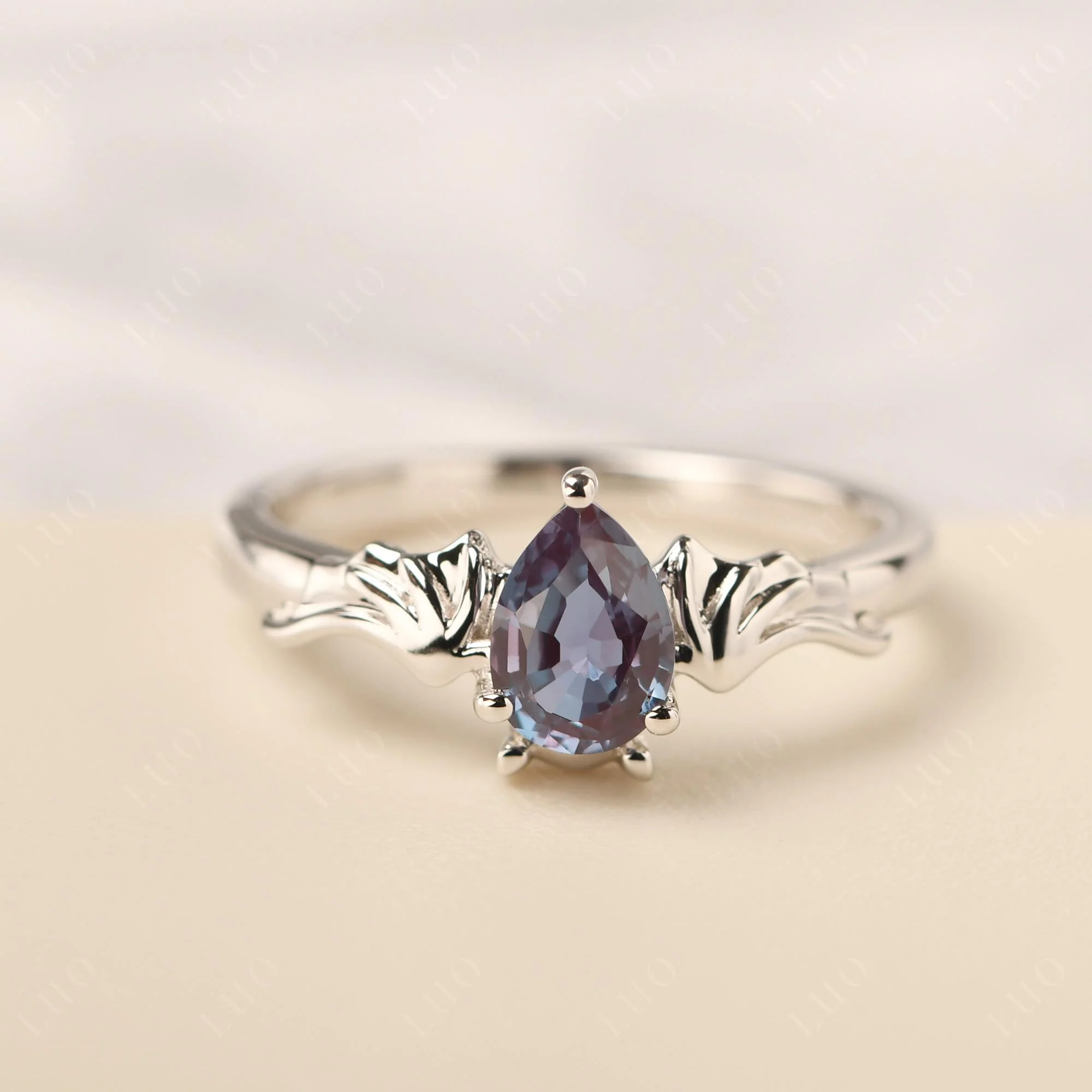 Alexandrite Bat Engagement Ring - Image 29