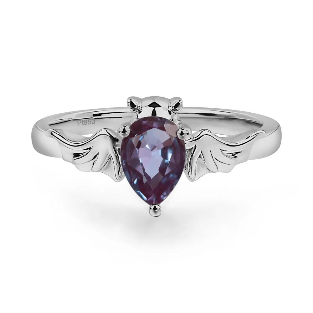 Alexandrite Bat Engagement Ring - Image 3