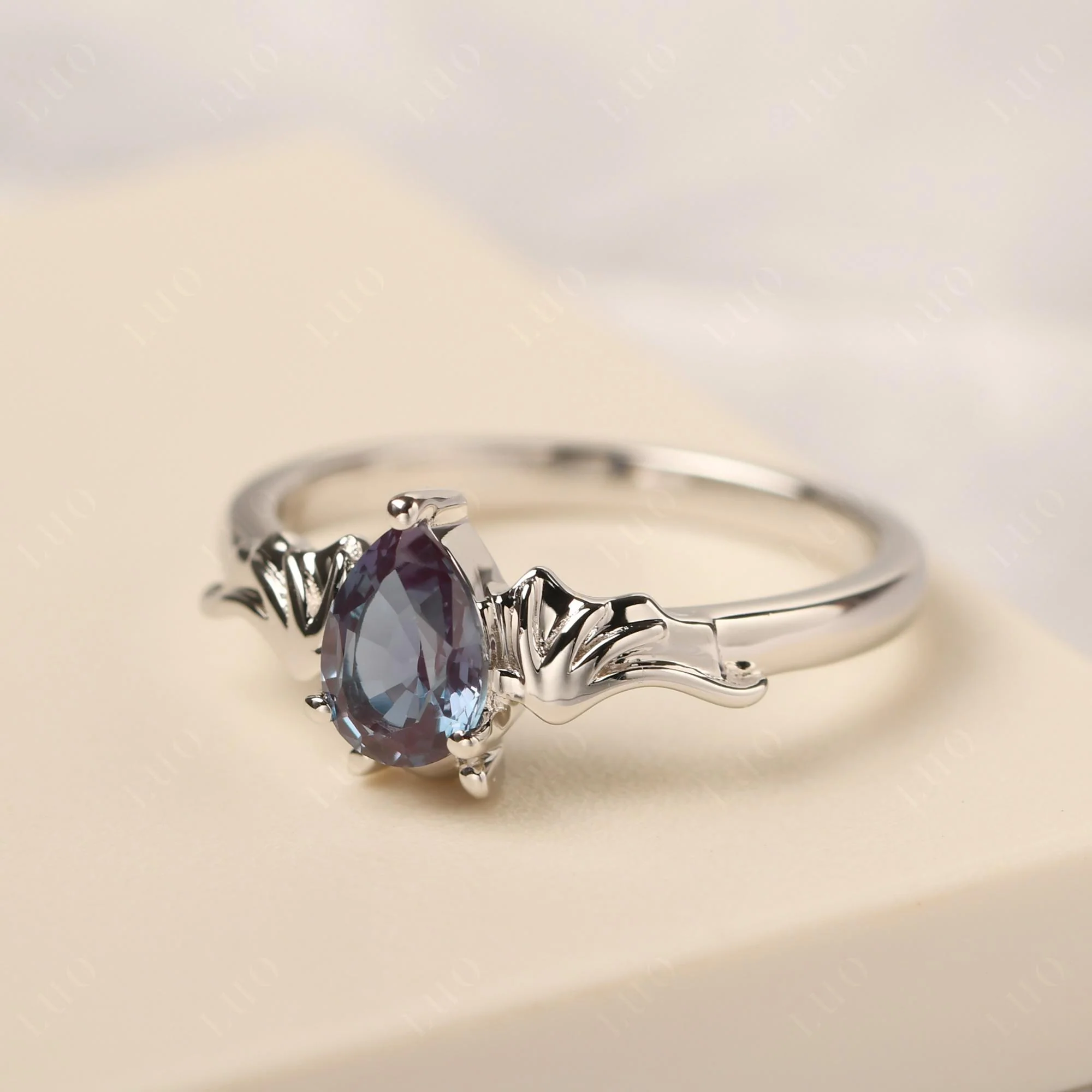Alexandrite Bat Engagement Ring - Image 30