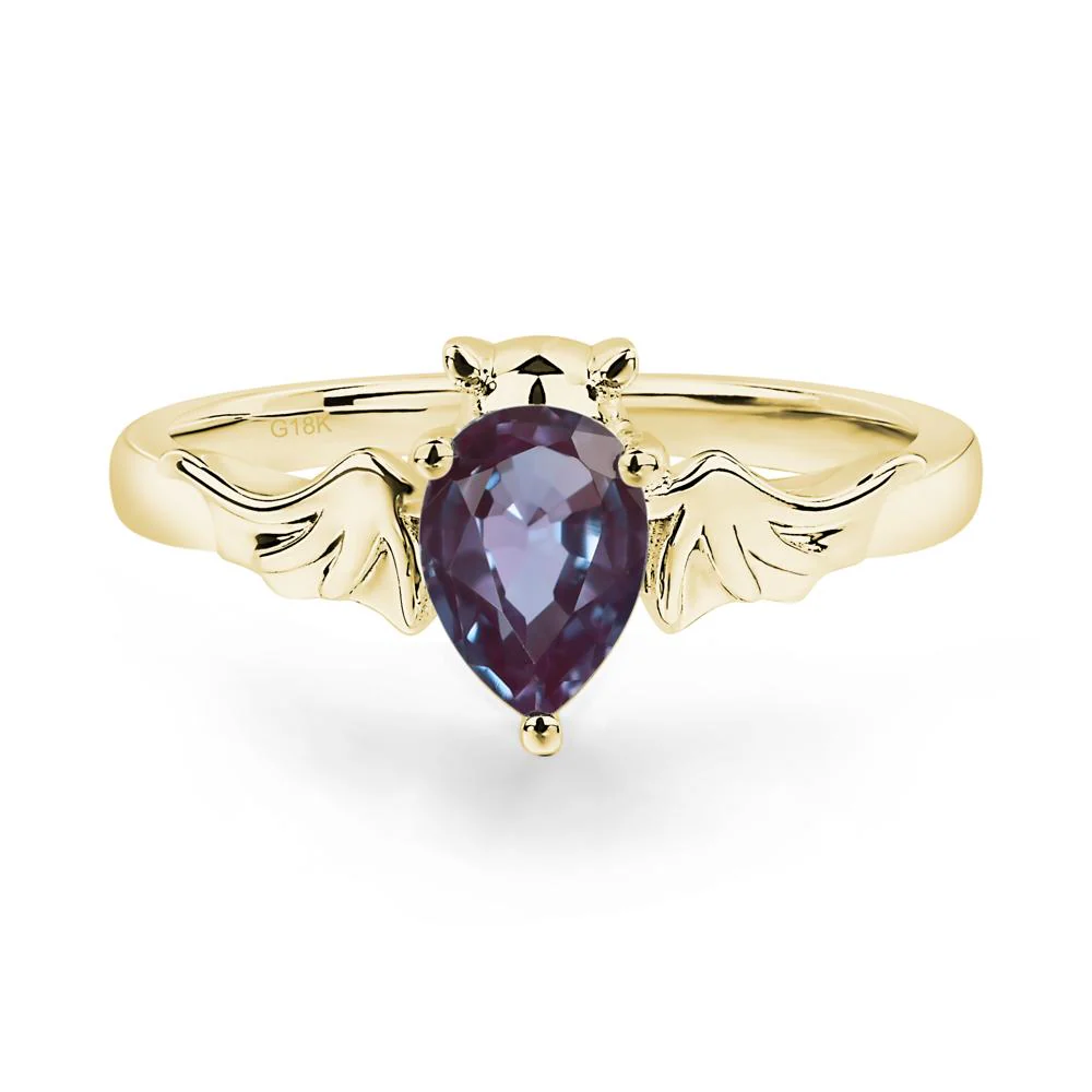 Alexandrite Bat Engagement Ring - Image 6