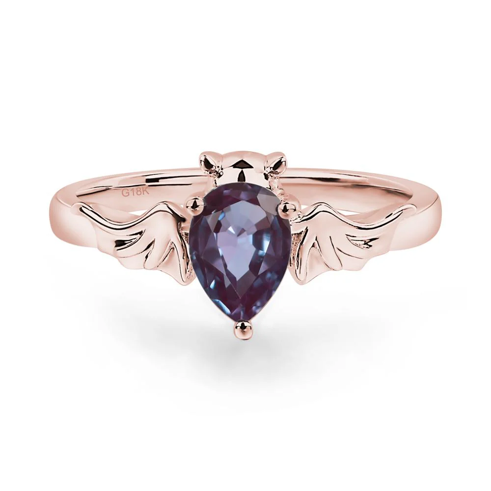 Alexandrite Bat Engagement Ring - Image 7