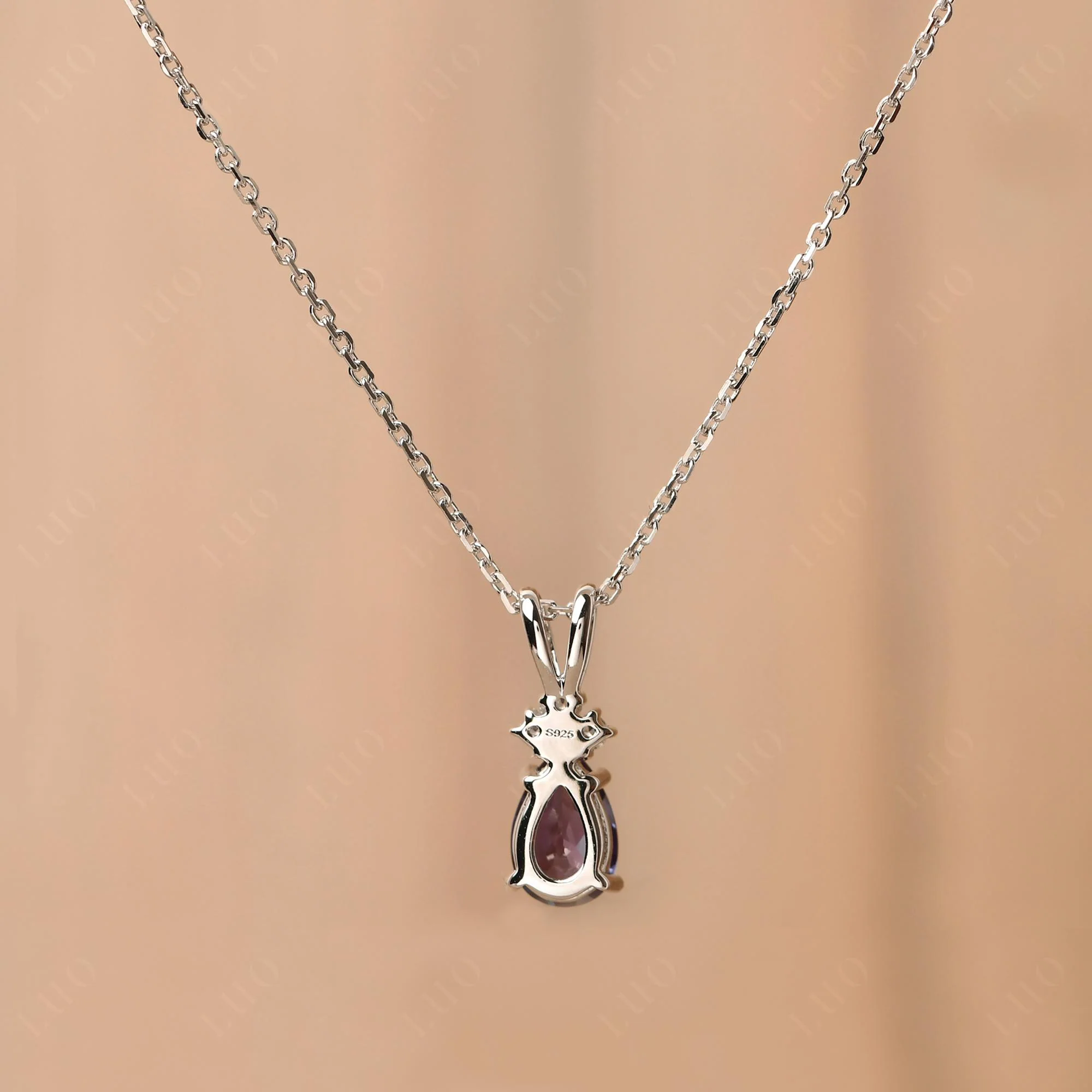 Pear Shaped Alexandrite Necklace - Image 11