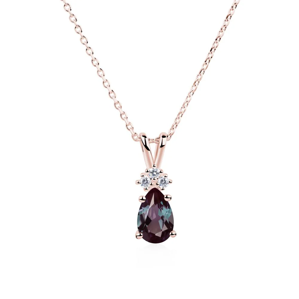 Pear Shaped Alexandrite Necklace - Image 9