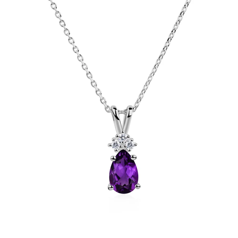 Pear Shaped Amethyst Necklace - Image 6