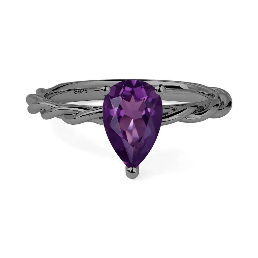 Amethyst Rope Engagement Ring - Image 3
