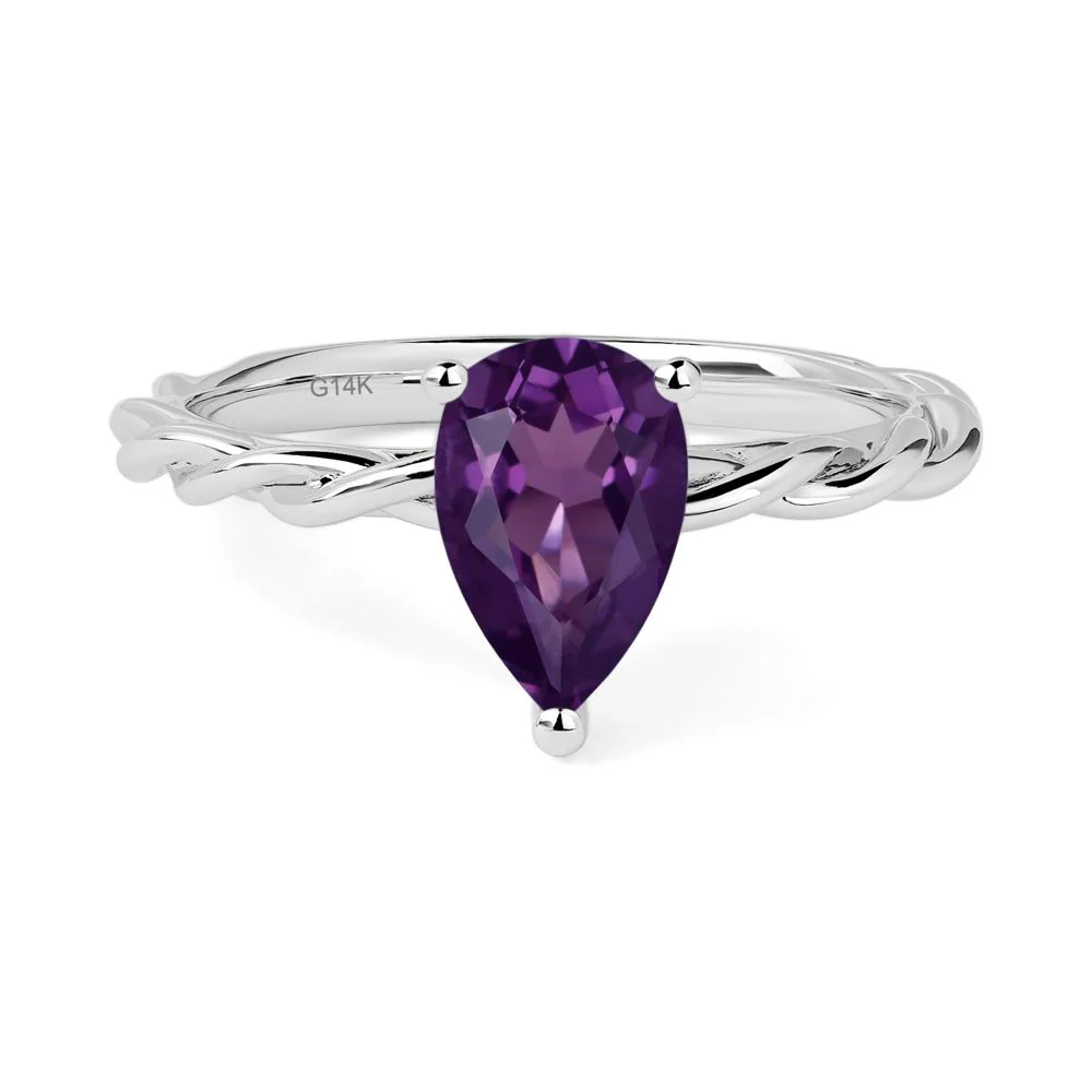 Amethyst Rope Engagement Ring - Image 4