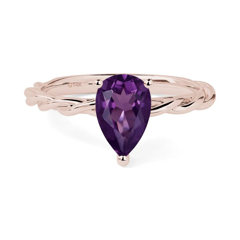Amethyst Rope Engagement Ring - Image 5