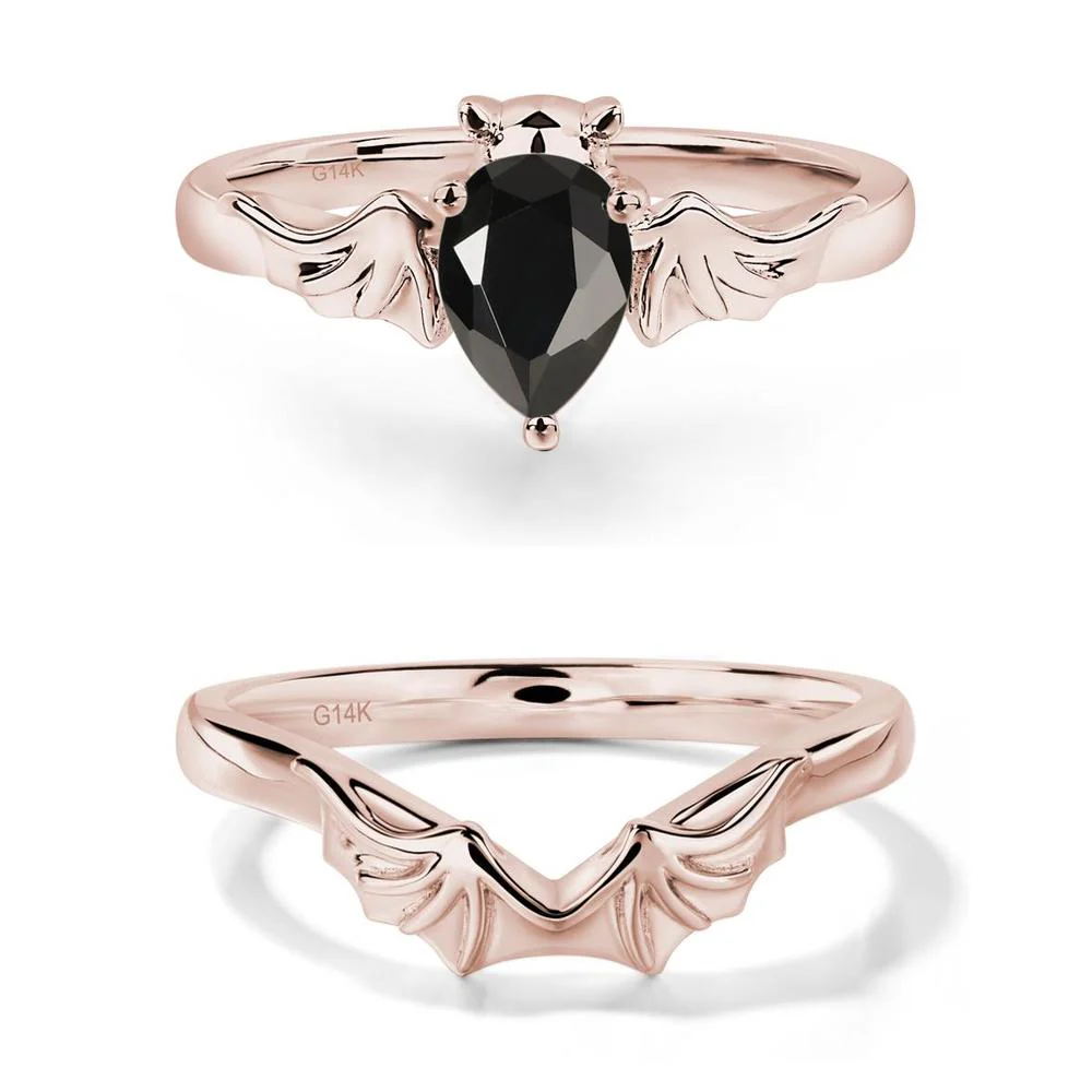 Black Spinel Bat Ring - Image 11