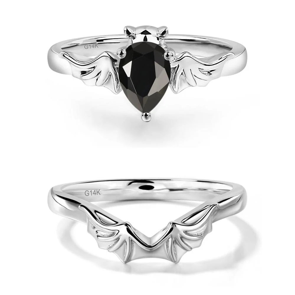 Black Spinel Bat Ring - Image 13