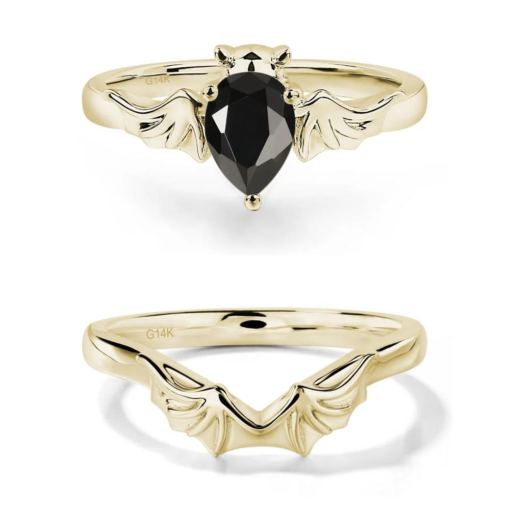 Black Spinel Bat Ring - Image 15