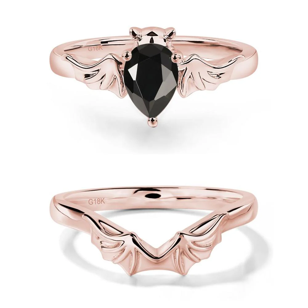 Black Spinel Bat Ring - Image 17