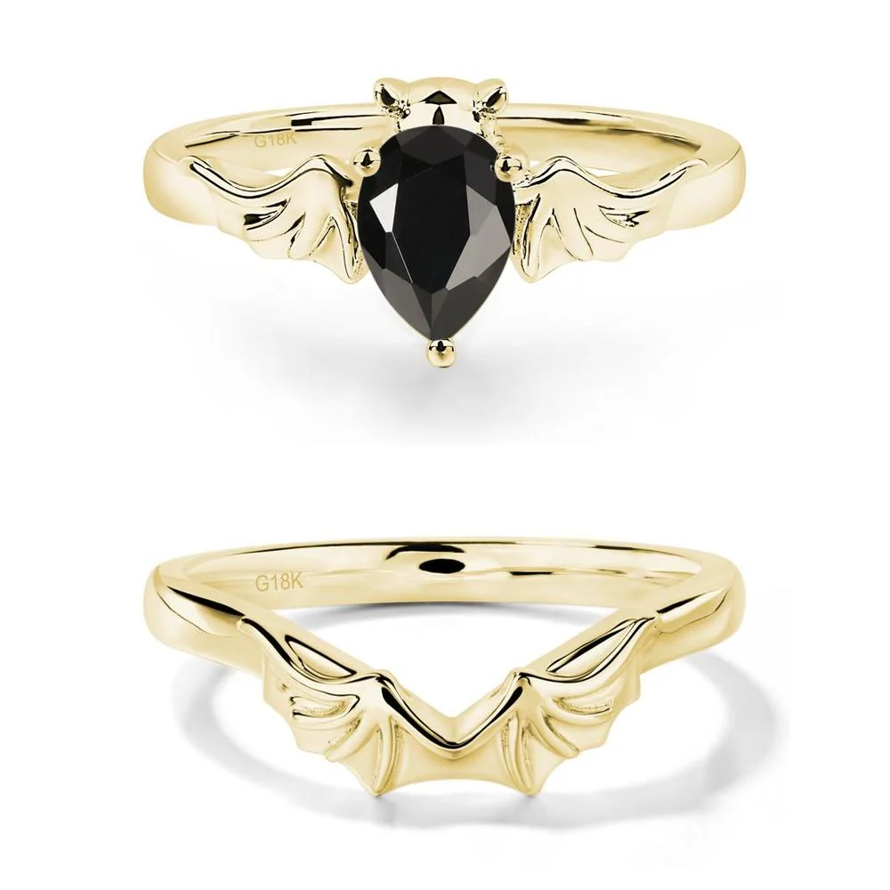 Black Spinel Bat Ring - Image 21