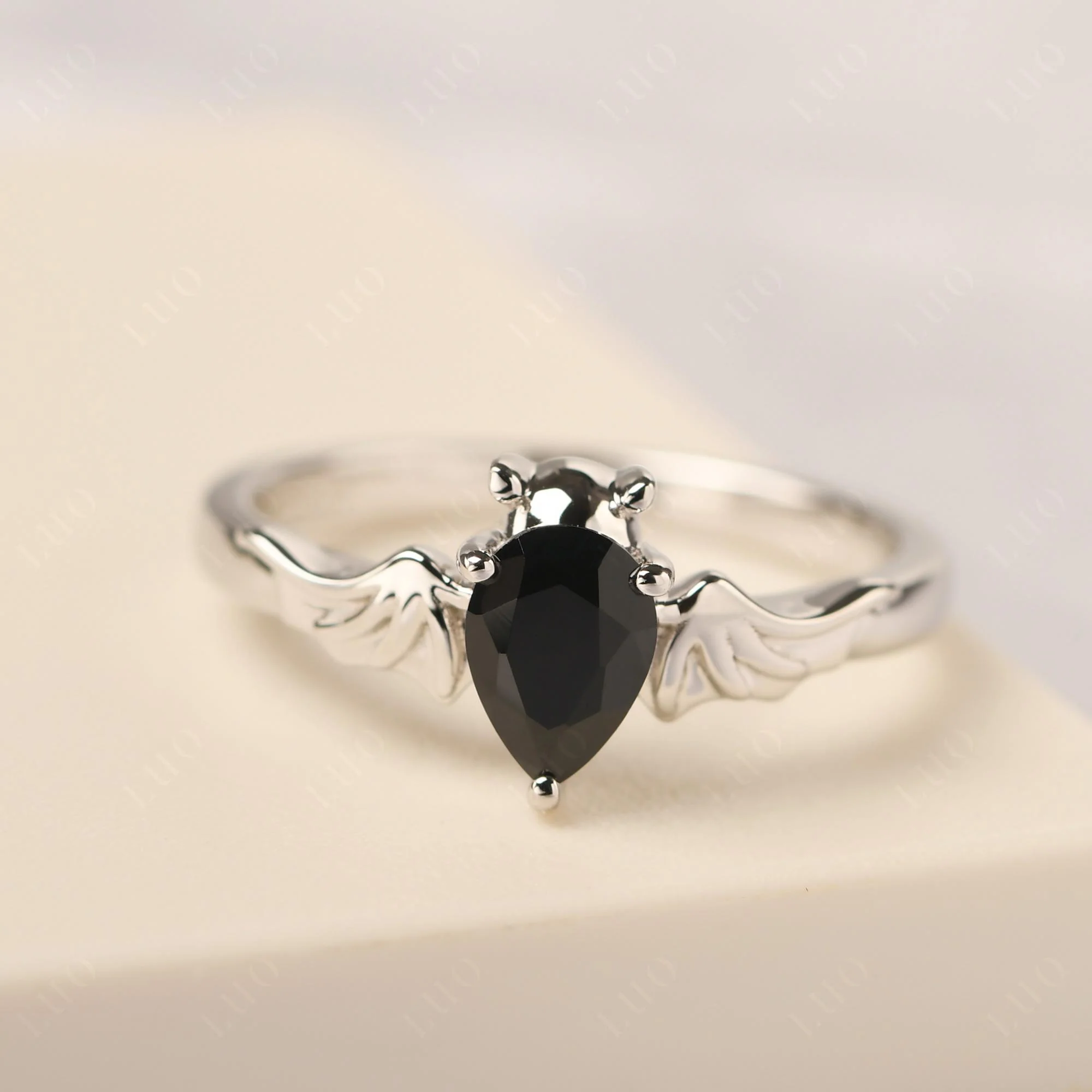 Black Spinel Bat Ring - Image 29