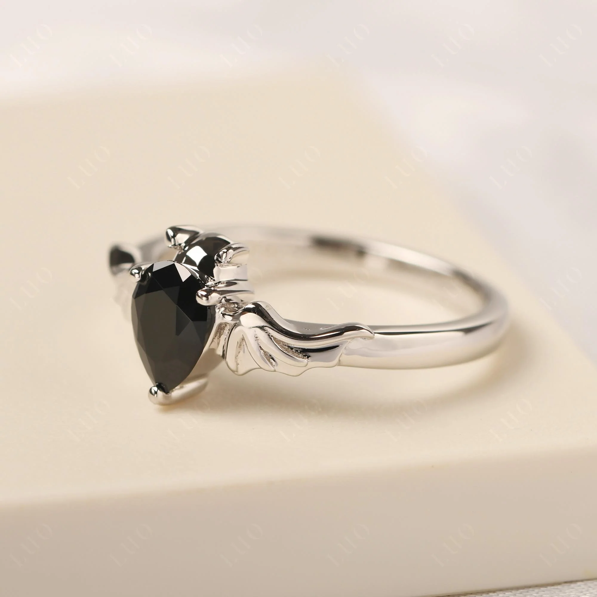 Black Spinel Bat Ring - Image 30