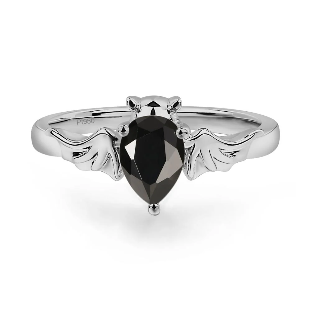 Black Spinel Bat Ring - Image 4