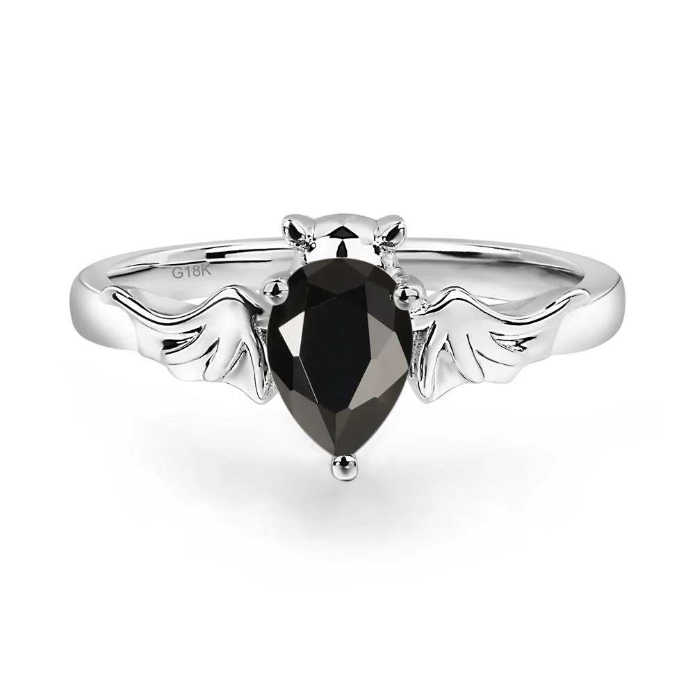 Black Spinel Bat Ring - Image 6