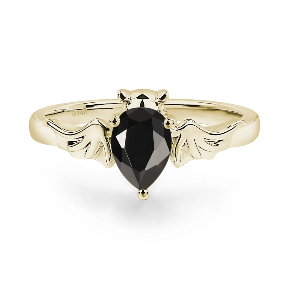 Black Spinel Bat Ring - Image 7