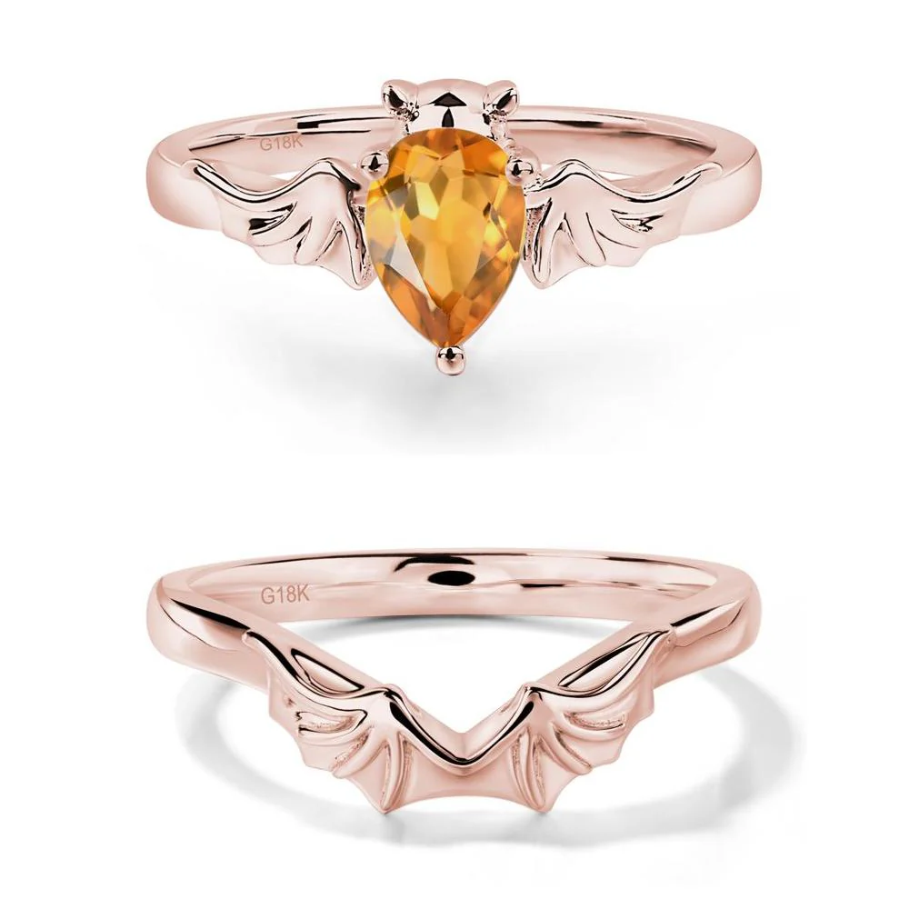 Citrine Gothic Promise Ring - Image 17