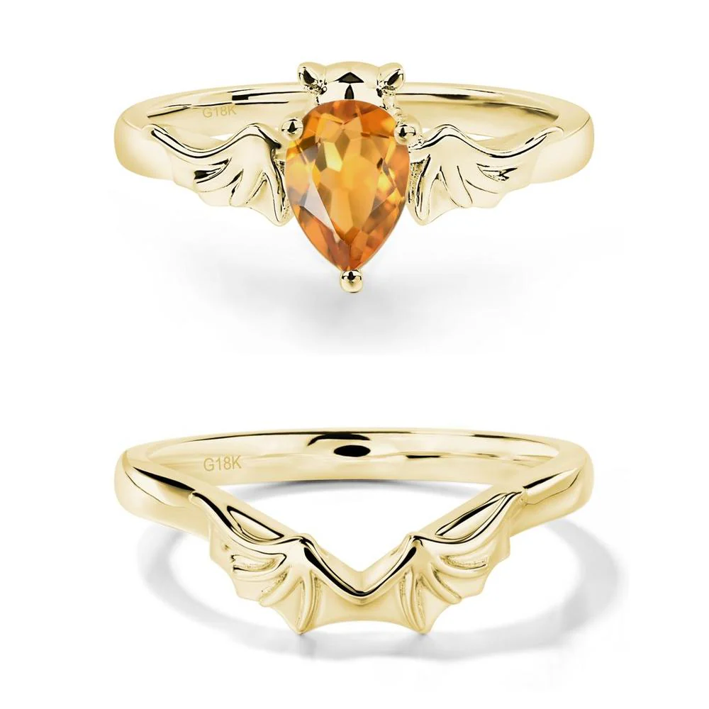 Citrine Gothic Promise Ring - Image 21