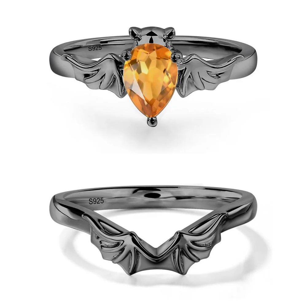 Citrine Gothic Promise Ring - Image 23