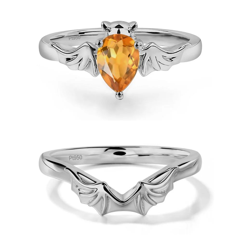 Citrine Gothic Promise Ring - Image 25