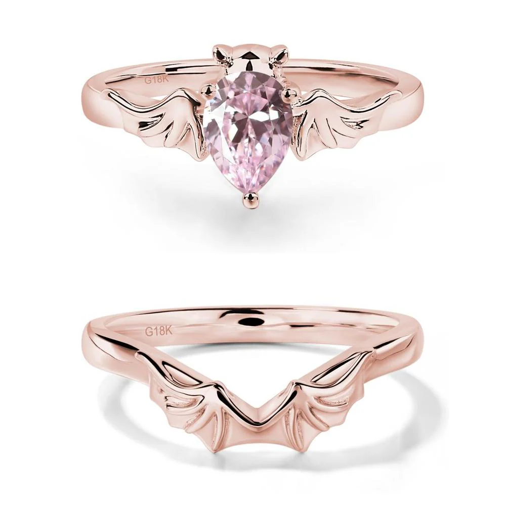 Pink Cubic Zirconia Bat Ring - Image 17