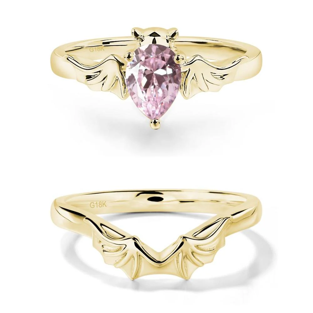 Pink Cubic Zirconia Bat Ring - Image 21