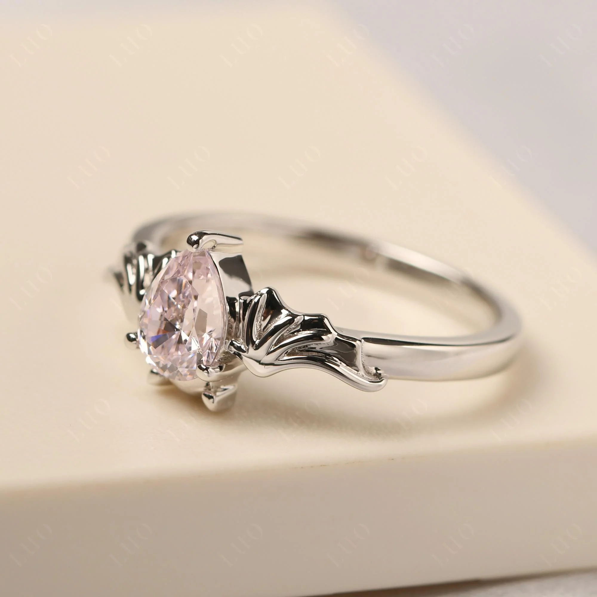 Pink Cubic Zirconia Bat Ring - Image 30