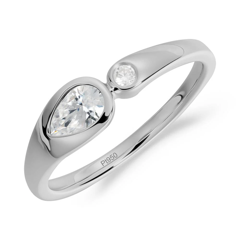 Teardrop Cubic Zirconia Toi Et Moi Ring - Image 9