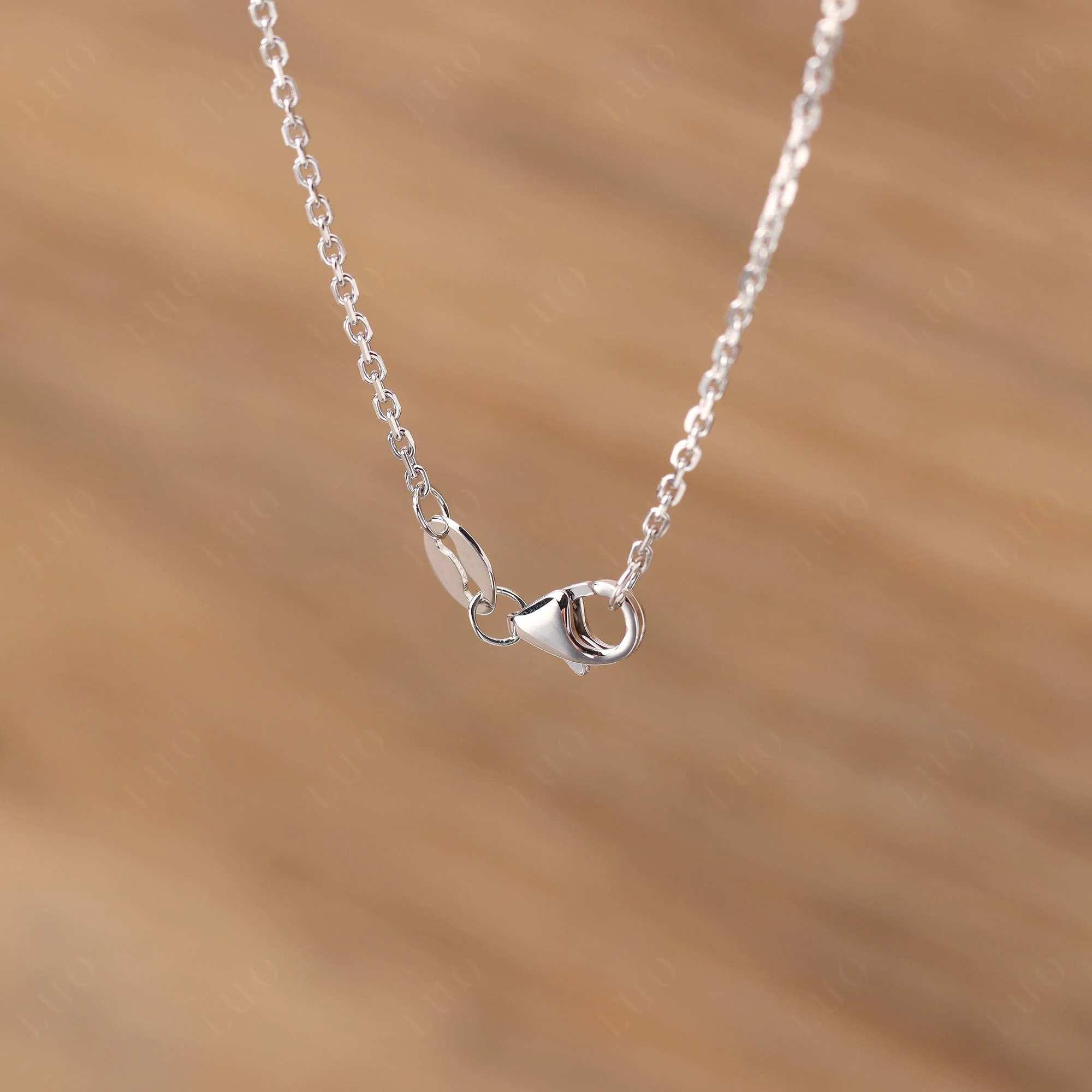 Pear Shaped Green Sapphire Necklace - Image 12